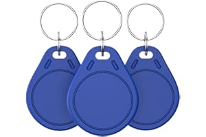 HENAXSAD HERNAS UID-Schlüssel, 100 Stück, wiederbeschreibbar, RFID-Karten Mi-Fare 1K S50, NFC, Zutrittskontrolle, ABS 13,56 MHz, Block 0 Sektor, entspricht ISO 14443A