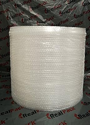 Realpack® | 1 x Petit Rouleau de papier à bulles | Taille – Large 600 mm x 50 m de long | Assez solide pour Idéal pour maison Moving | rapide inclus