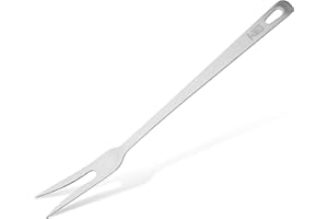 Chefkoch trifft Fackelmann Fleischgabel – Perfekt zum Servieren von Fleischkreationen, Edelstahl in mattem Look – Tranchiergabel spülmaschinengeeignet