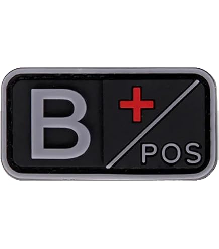 Helikon – Set Di 2 Patch 3D Per Gruppo Sanguigno – PVC – Oliva Verde – Dimensioni 3,8x2,5 Cm