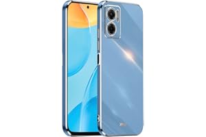 HONLEN Funda para Redmi 10 5G (6.58" Inches), Carcasa de TPU de Silicona Suave, Diseño de Marco de Galvanoplastia - Azul Marino