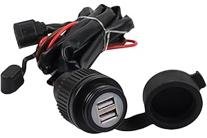 MOQIAOSEIKO Nuovo Caricatore Dual USB 5V Presa Adattatore Relè Spina di Ricarica Compatibile con Honda XL750 XL 750 Transalp 2023 2024 CRF300L CRF250L Rally CRF 300L 250 L