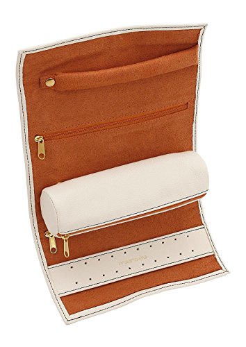 Schmuckrolle Schmucktasche ASCOT elfenbeinweiss zur Schmuckaufbewahrung auf Reisen - 3