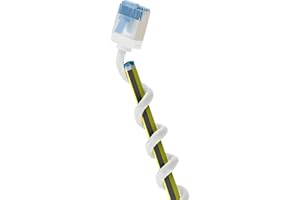 goobay 74340 CAT 6A kabel krosowy slim m/ultraelastyczny RJ45 CAT 6A kabel sieciowy U/FTP CU/cienki kabel Ethernet z krótkimi wtyczkami / 10 Gbit/s LSZH, ochrona przed zagięciem/biały 10 m