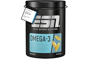 ‎ESN ESN Omega-3, 300 Kapseln, hochdosiertes EPA & DHA, 1200 mg EPA & 900 mg DHA pro Portion - made in Germany