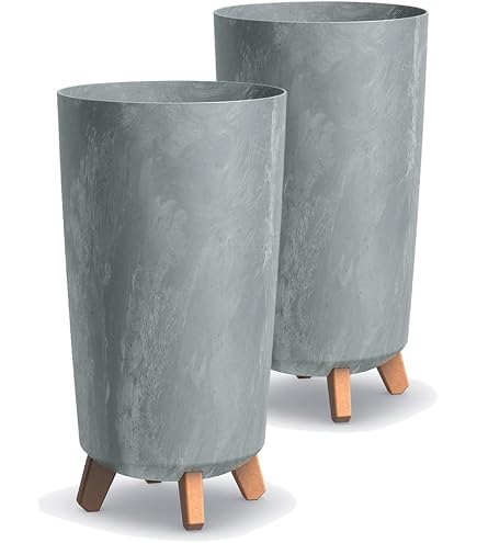 Afterglow Vaso Per Tomba In Granito Orion Chiaro – 23x12 Cm, Resistente Al Gelo, Con Inserto In Plastica