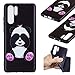 Produktbild Everainy Kompatibel für Huawei P30 Pro Hülle Silikon Bumper Gummi Neu Cover Hüllen für Huawei P30 Pro Handyhülle Prägen Stoßfest TPU Gel Stoßstange Schutzhülle (Panda)
