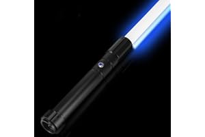 X-TREXSABER Light Saber Heavy Dueling Light Sabers with 16 Sound Fonts,12 RGB Colors Smooth Swing Lightsabers Swords for Adults Kids Christmas Cosplay Gift -- Black