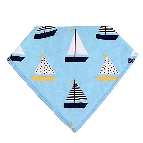 Lätzchen Dreieckstuch Baby Mädchen Jungen Abwaschbar mit Druckknopf 4er Set Dreieck Lätzchen Neugeborene By Alxcio - 5