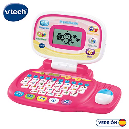 VTech 80-155457 - Pequeordenador, Ordenador infantil con más de 20 actividades de letras, números, animales, lógica y música