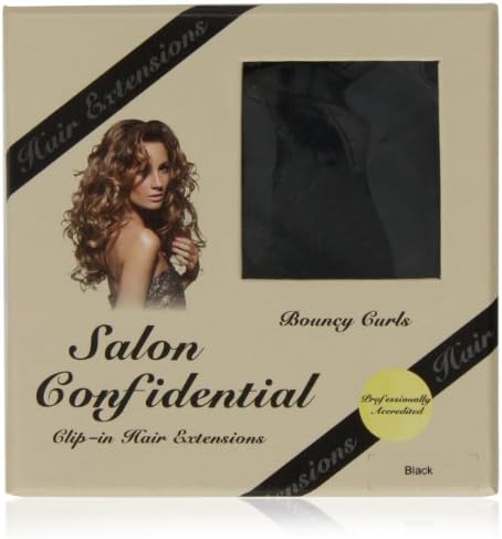 Salon Confidential Bouncy Curl Clip-In Hair Extensions Black