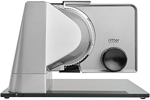 ritter sono 5 Cortadora de Alimentos Eléctrica y Rebanadora de Pan de Metal Macizo con Motor ECO