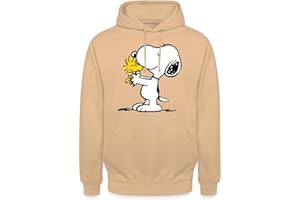 Spreadshirt® Snoopy und Woodstock Peanuts Hoodie Geschenke Damen & Herren Offizielles Unisex Pullover mit Kapuze