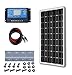 Produktbild ECO-WORTHY 100W Solaranlage Set: 100 Watt 12V Mono Solarmodul + 20A LCD Regler Laderegler für 12 Volt Batterien