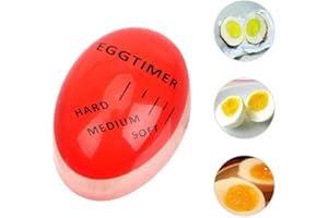 WOO LANDO Temporizador de Huevos cocidos, con Pantalla, Duro/Mediano/Blando, infinitamente Reutilizable