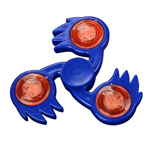 LED Glowing Hand Spinner Triangle Ultra Durable with Brass Finger Toy Reduced Pressure for Kids/Adult (Blue) LED Glowing Hand Spinner Triangle Ultra Durable with Brass Finger Toy Reduced Pressure for Kids/Adult (Blue)