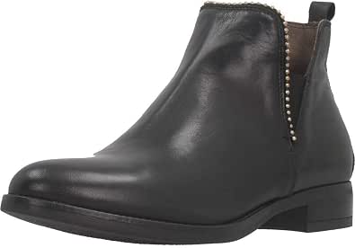 Nero Giardini Tronchetto Donna in Pelle con Tacco Basso Colore Nero  Articolo A9 08750 D 100