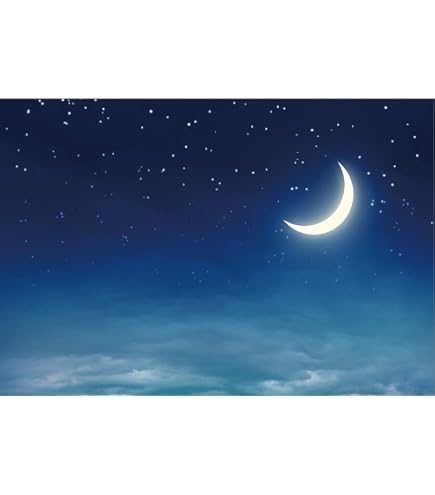 Sfondo Fotografico Cielo Stellato 2.5x1.2m, Vinile Per Natale, Presepi, Feste - Stampa HD, Per Studio Foto
