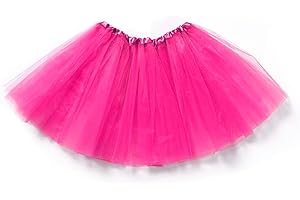 FUREINSTORE Tuturok Fille Jupe en Tulle pour Ballet 3 Couches Élastique Costume Princesse Carnaval 30cm Taille Unique