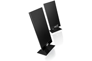 KEF T101 Lautsprecher Schwarz Paar|Ultra Flach| 3,5cm tief|10-100W|HiFi|Heimkino|TV