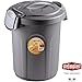 Produktbild Stephanplast Abfalleimer mit abschließbarem Deckel, 8 Liter, grau: Camping Wohnwagen Mülleimer 8 Liter Windeleimer Kosmetikeimer Bad WC