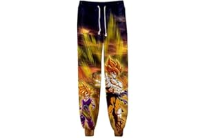 WANHONGYUE Anime Dragon Ball Son Goku 3D Gedruckt Sweatpants Jogginghose Cosplay Kostüm Sporthosen Trousers Trainingsanzug