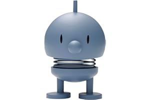 Hoptimist Soft Bumble Wackelfigur & Glücksbringer, Skandinavische Deko Figuren für Wohnzimmer, Schreibtisch, Büro, Bürodeko & Lustige Kleine Geschenke, 4,5 x 5,8 x 7,6 cm, Small, Sky