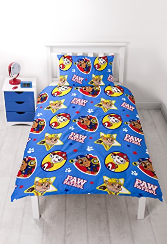 Paw Patrol pawsome Rotary Print Bettbezug-Set, Polyester, mehrfarbig, Single - 2