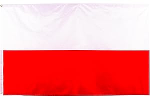 ZSYIULIA Large Poland Flag for Olympics 2024 Decorations, Big Polska Flag for Football Sports Events, Outdoor Party Celebrations