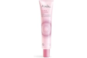Melvita - Source de Roses plumping moisturising Fluid - 99% Natural Care - Certified Organic - Vegan Formula - Plumps and Blends First Wrinkles - Normal to Combination Skin - Tube 40 ml