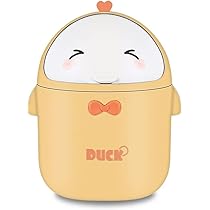 Iplusmile Mini Pattumiera Da Tavolo Con Coperchio – Secchio In Metallo Per Rifiuti Piccoli – Per Bagno, Ufficio, Camera Da Letto, Auto – Porta Penne O Vaso Fiori - 2