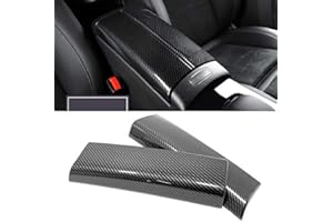 HIGH FLYING para Clase A W177 V177 2019-2022 Cubierta de Decoración Cromada para Apoyabrazos de Coche de Plástico ABS Interior del Automóvil 2 Piezas