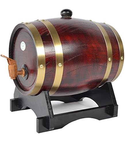 Tonneau En Chêne Français De 15 Litres Avec Robinet Laiton - Pour Vieillir Vin, Spiritueux, Vinaigre