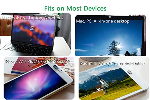 CloudValley Copertura Webcam Metallo Slider da, 0,66mm Ultra-Sottile Copri Webcam Cover per Macbook Pro, Computer Portatile, Mac, PC, Laptop, iPad, iPhone, Protezione la tua vita digitale[3 PACK]