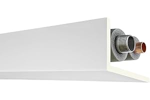 2 Meter Rohr- und Kabelabdeckleiste 90x160mm - PU glatt, weiß, stoßfest - AB298 Hexim Perfect - Eckleiste Stuckleiste Dekorleiste Stuckprofil Zierprofile