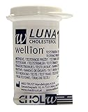 10 Replacement Cholesterol strips and code chip for the Wellion LUNA duo Cholesterol/Glucose meter sold by Zelador