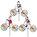 Produktbild Qiman 3D Große Weihnachtsmann auf Fahrrad Windmühle Wind Spinner Whirligig Yard Garten Dekor