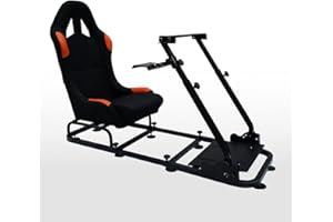 FK AUTOMOTIVE SEDILE GIOCO PER PC E CONSOLE DI GIOCO MATERIALE NERO / ARANCIO