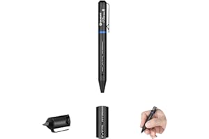 OLIGHT Open Mini 2 Bolígrafo de Tinta Negra, Mecanismo de Cerrojo de Acción de Forma de S Invertida, Uso Diario, de Oficina y Comercial, Trabajo al aire libre y en el Campo, Uso Educativo (Nergo)