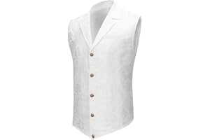 Allthemen Paisley väst för män, steampunk, gotisk väst, enkelknäppt, bröllop, fest, , väst, kostym
