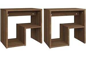 ‎VIDAXL vidaXL Szafki nocne, 2 szt., brązowy dąb, 40x30x40 cm