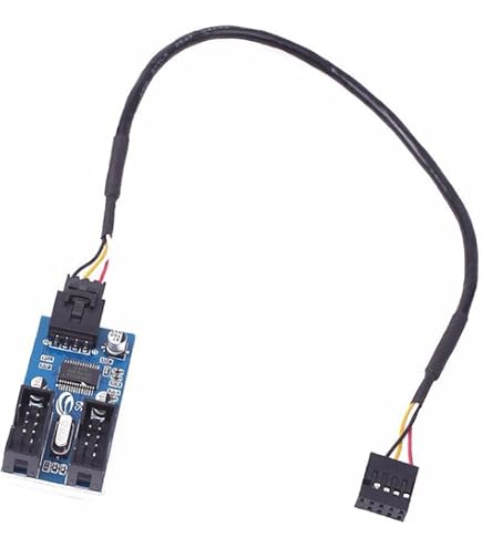 Cavo Prolunga USB 20cm: Da Header 9 Pin Maschio A Doppia Porta USB Per Scheda Madre