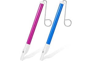 YUXIANLB 2PCS Slide Whistle For Adults, Purple & Blue, ABS + Iron, Sliding Whistle Musical Instrument Toy, 9.45 Inches