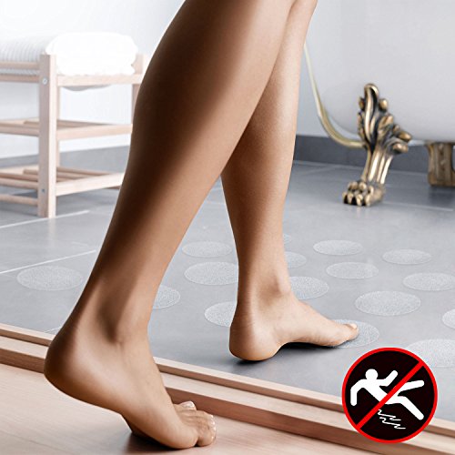 Mture Anti-Rutsch Sticker für Badewanne und Dusche, Durchsichtige Antirutsch Aufkleber für mehr Grip,10 cm, Transparent Und Selbstklebend (12 pcs) - 3