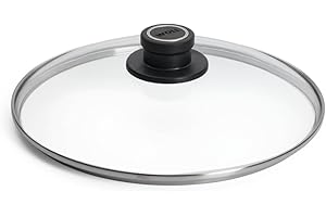 WOLL Pokrywa ze szkła bezpiecznego, okrągła, Ø 26 cm, przycisk pokrywki ze stałym odpowietrzaniem