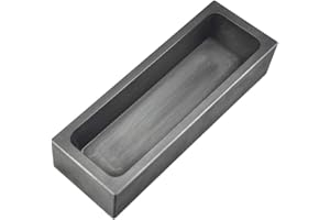 XMRISE Graphite Ingot Tiegel Mold Schmelzende Rillengießform Metallofen Raffinierende Außengröße 180x55x45 mm