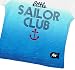 Boys Baby Toddler Little Sailor Club Anchor T-Shirt Top sizes from Newborn to 24 Months