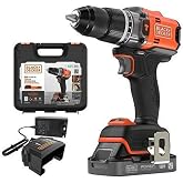 Black&amp;Decker BLD683D1XK-QW 18V POWERCONNECT&trade; Ak&uuml;l&uuml; Darbeli Matkap (Fır&ccedil;asız, 1x 2,0Ah Ak&uuml;, 1A Şarj Cihazı ve Kit Kutusu ile)