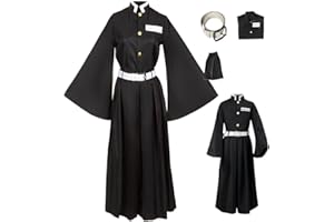 Seaehey Tokitou Muichirou Cosplay Costume Anime Tokitou Muichirou Kimono Robes Kamado Tanjirou Kochou Shinobu Yukata Kimono Battle Uniform Halloween Carnival