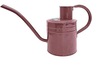 Kent & Stowe Regadera Vintage de 1 litro en Color Rosa, de Acero galvanizado, para regar Plantas de Interior, Jarra clásica de Estilo inglés con Borde Elevado